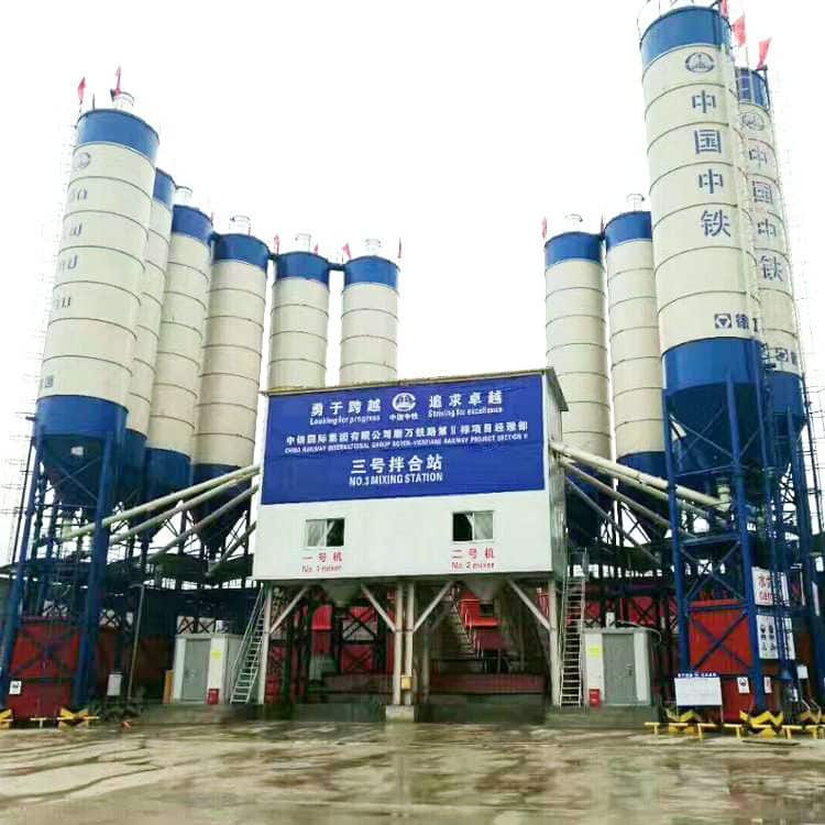 XCMG Factory HZS120V 120m3/h Dry Mix Concrete Batch Mix Plant Price